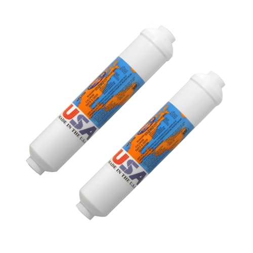 Omnipure (K2548-BB) Calcite Inline Remineralization Filter for Reverse Osmosis (RO) Systems, pH Balancing and Water Filter Setup (2 Pack)