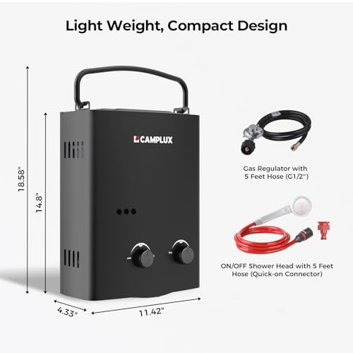 CAMPLUX 1.32 GPM Portable Water Heater