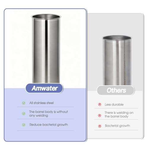 NSF ANSI 42 Certification 304 Stainless Steel Filter Housing for 10"Filter Cartridge