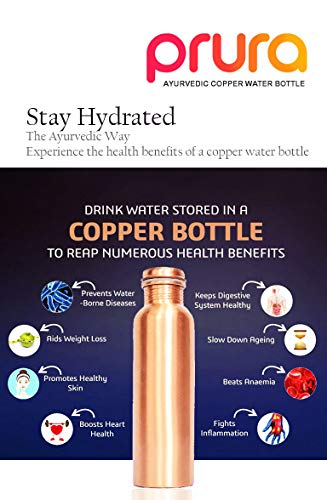 Black Wave Copper Water Bottle Pure Copper Vessel for Drinking