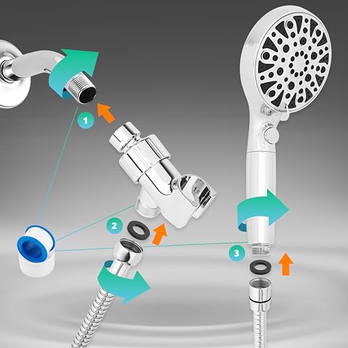 Filtered Handheld Shower Head with 8