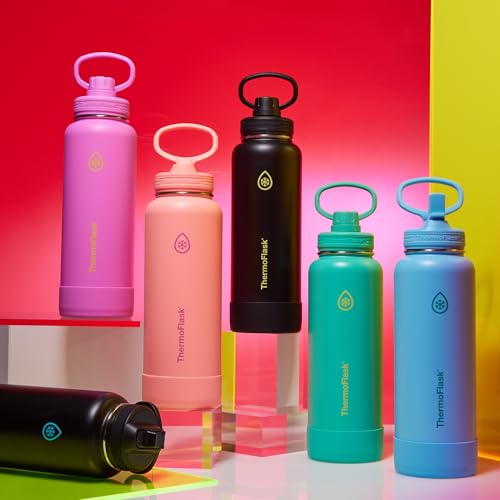 Insulated Water Bottle with Straw Lid