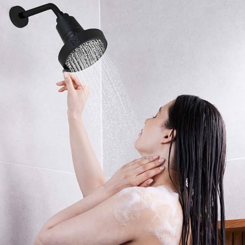 SEVENTY 4 Setting Filtered Shower Head with Shower Filter in Matte Black
