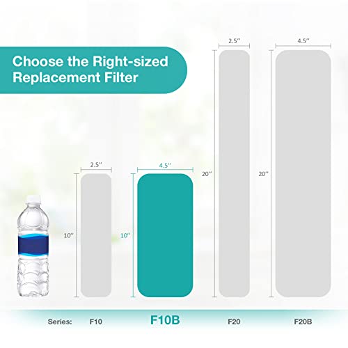 2 Stage 10" x 4.5" Whole House Water Filter Replacement (4 Count)