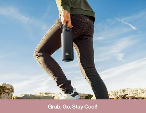 32 oz Insulated Water Bottle with 2