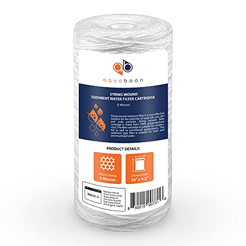 5 Micron Water Filter 10 x 4.5 inch (6 Count)