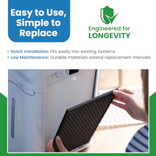 Replacement Carbon Filters compatible with Broan (4 Count)