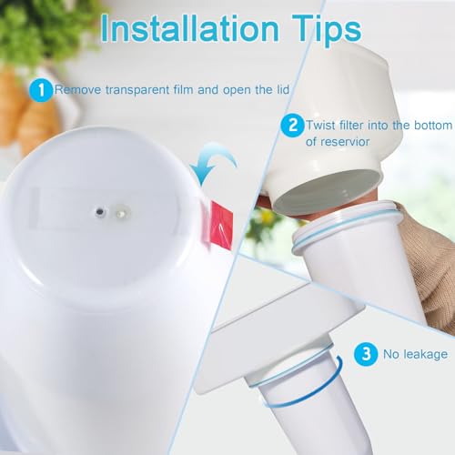 VIPHASES 6 Stage 0 TDS Water Filter Cartridge for Zero Pitchers (11.29 Count)