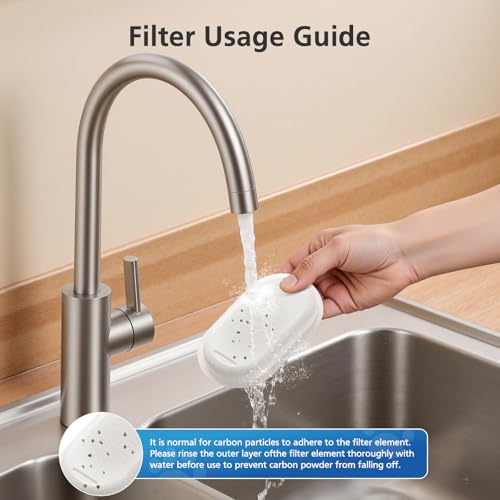 32 Pack Cat Water Fountain Filters for Stainless Steel Pet Water Dispenser (32 Count)