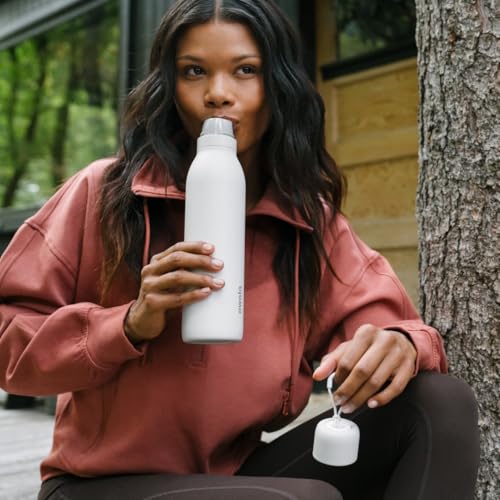 FreeSip Twist Stainless Steel Water Bottle 24 oz In Bloom