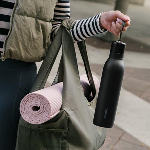 FreeSip Twist Stainless Steel Water Bottle 24 oz Blue Jay