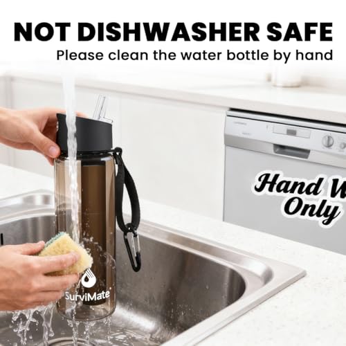 Purified Water Bottle for Camping