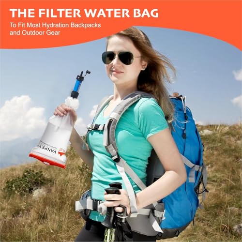 Upgrade Water Bag 2L Compatible with Sawyer Squeeze Water Filter