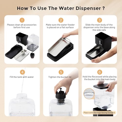 Automatic Dog Water Dispenser 11L with Stainless Steel Bowl