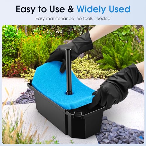 55W Solar Fountain Pump with Pond Filter Box