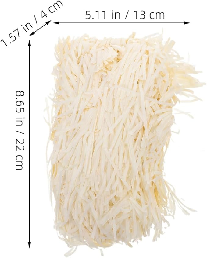 MAGICLULU Shredded Paper Filler for Boxes, 200g (2 Packs) Natural Raffia Grass Packing Paper Shreds, Basket Stuffing for Party Favor Wrapping and Packaging