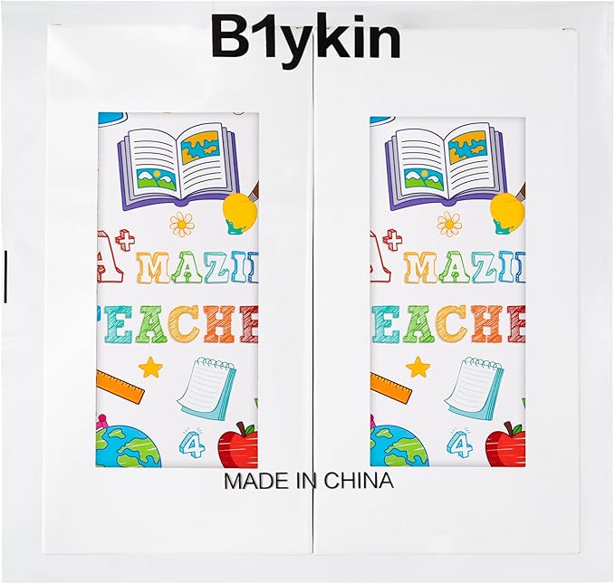 B1ykin A+ Teacher Sticky Notes Set - A+ Amazing Teacher Self-Stick Notes Pad, 550 Sheets Writing Memo Pages Sticky Notepad for Teacher Appreciation Gifts, School Office Supplies (6Pcs)