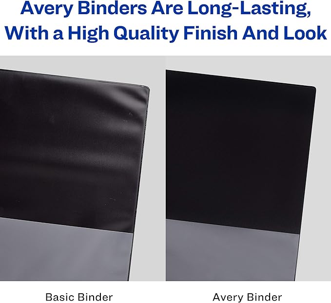 Avery Heavy-Duty Binder with 2-Inch One Touch EZD Ring, Black (79992)