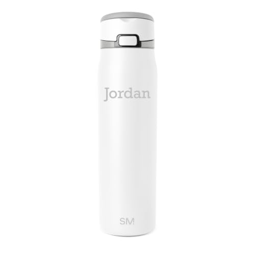 Personalized Water Bottle with Straw