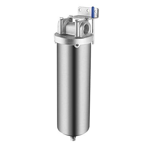 NSF ANSI 42 Certification 304 Stainless Steel Filter Housing for 10"Filter Cartridge