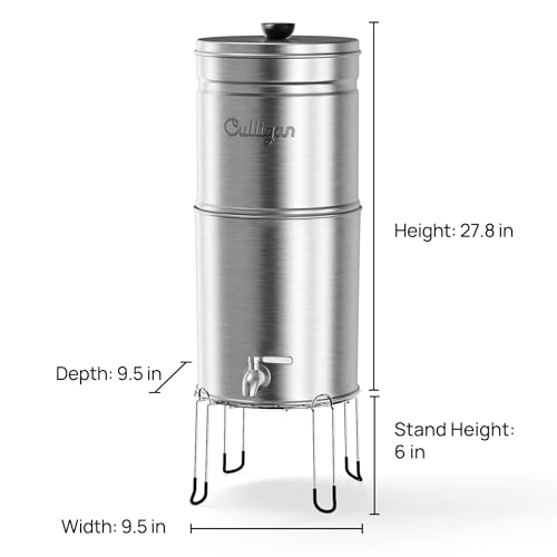 MaxClear 3 Gallon Gravity Water Filter System Removes Microplastics