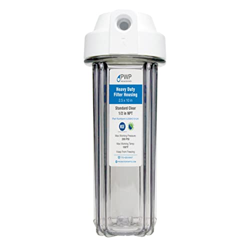Clear RV Filter Housing with High Efficiency Activated Carbon Filter 2.5X10 1