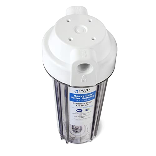 Clear RV Filter Housing with High Efficiency Activated Carbon Filter 2.5X10 1