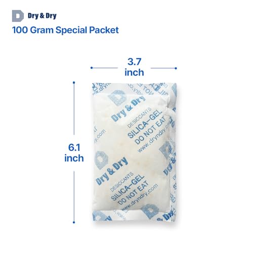100 Gram [120 Packets] Orange Indicating Silica Gel Packets Desiccants Silica Packets