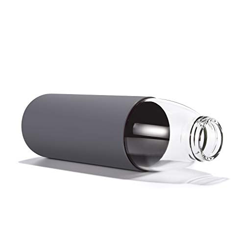 25 Oz Borosilicate Glass Water Bottles with Bamboo Lid