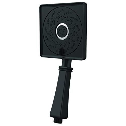 VS-5002-MB-E15 Rainier Exhilaration High Pressure Hand Held Shower Head, 1.5 GPM, Matte Black
