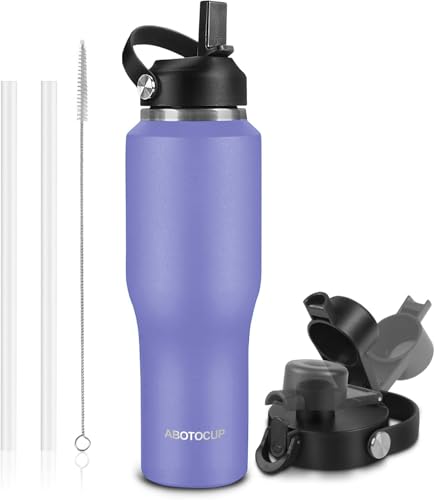 32oz Black Water Bottle Stainless Steel