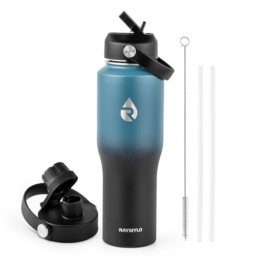 32 oz Insulated Water Bottle with Straw