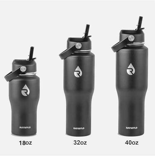 40 oz Insulated Water Bottle with Straw