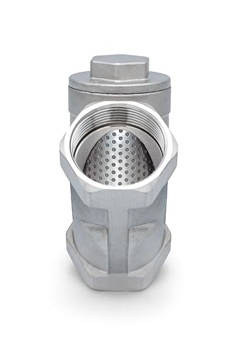 1 1/4" Y-Type Stainless Steel Industrial Strainer - AISI 304 - Water Oil Filter for Plumbing Tools & HVAC Systems, Heavy-Duty Pipeline Protection, PN6/PN10 Rated