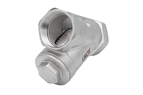 1 1/4" Y-Type Stainless Steel Industrial Strainer - AISI 304 - Water Oil Filter for Plumbing Tools & HVAC Systems, Heavy-Duty Pipeline Protection, PN6/PN10 Rated