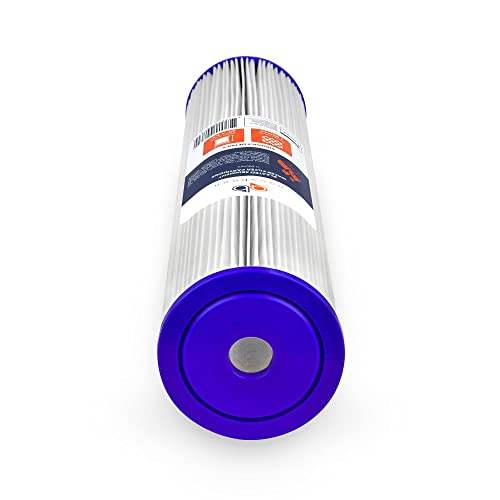 1 Micron Whole House Pleated Sediment Water Filter Cartridge 20x4.5 Well Filter Replacement Compatible with ECP5 (2 Count)