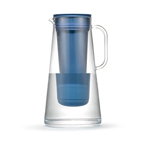 Home Pitcher BPA Free Plastic 7 Cup Stormy Blue