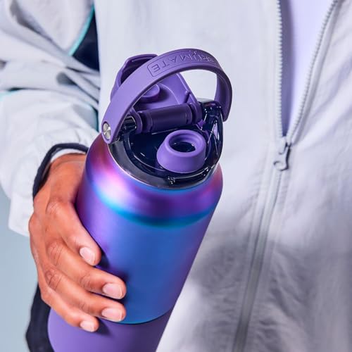 Rise 35oz Water Bottle With 100% Leakproof Covered Silicone Straw