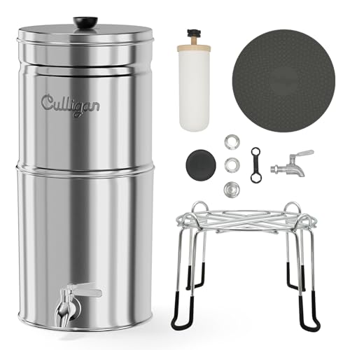 MaxClear 2.25 Gallon Gravity Water Filter System Removes Microplastics