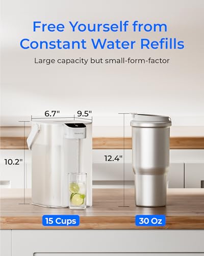 ED01W Electric Water Filter Pitcher with 4 Filters