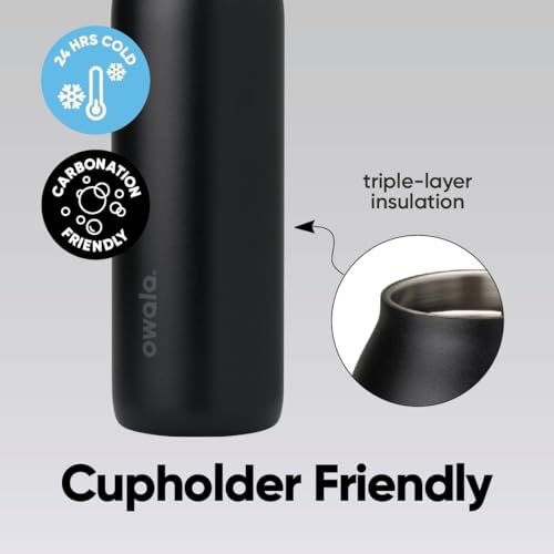 FreeSip Twist Stainless Steel Water Bottle 24 oz Blue Jay