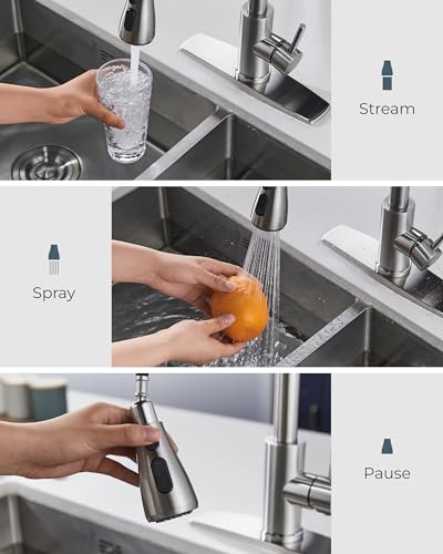 Kitchen Faucets with Pull Down Sprayer