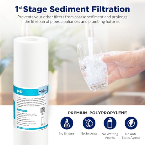 Grooved Sediment Water Filter Cartridge (6 Count)