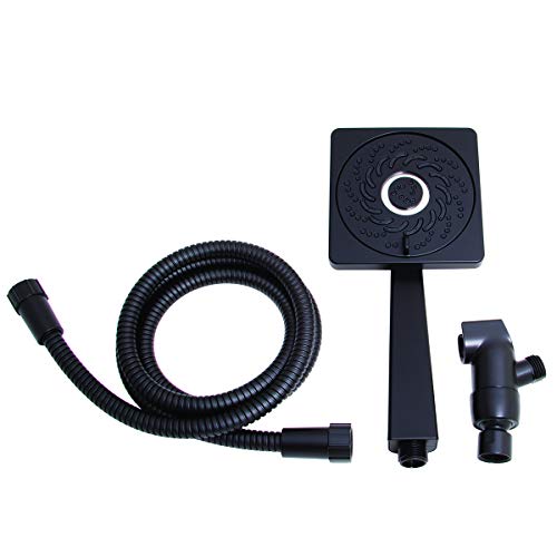 VS-5001-MB-E15 Kubos Exhilaration High Pressure Hand Held Shower Head, 1.5 GPM, Matte Black