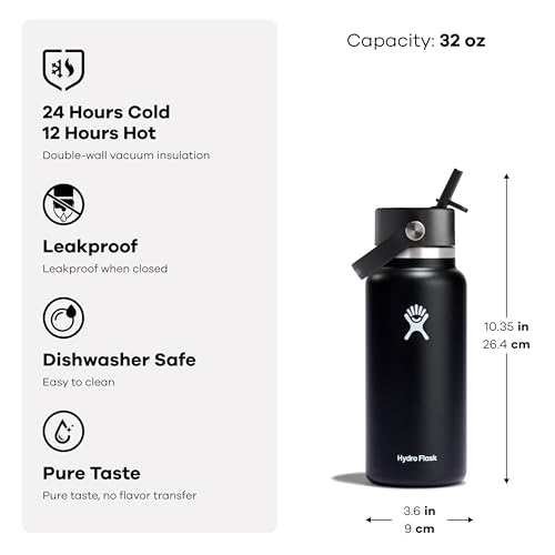 32 Oz Wide Mouth Flex Straw Cap Moonshadow