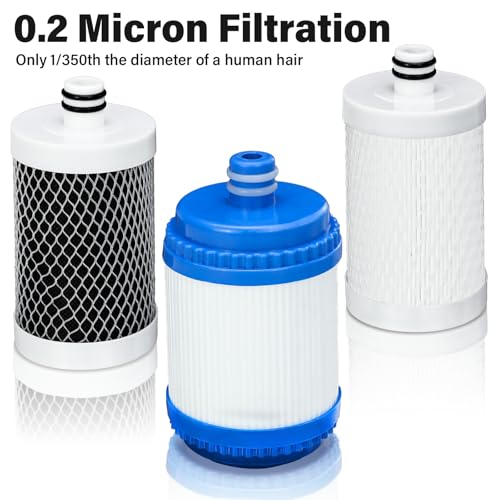3 Stage RV Water Filter System Camper Water Filter for RV and Boat