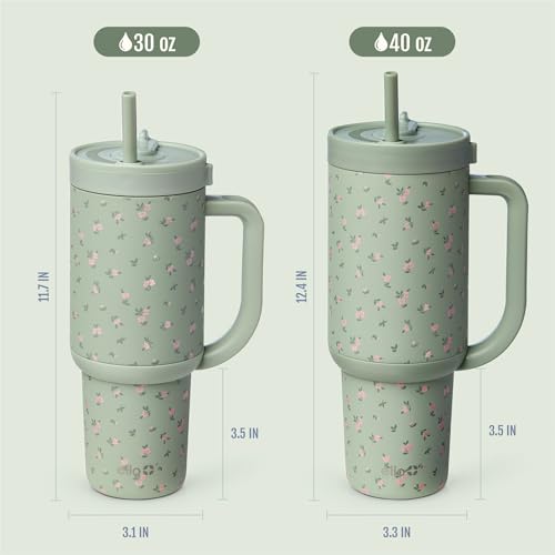 Oasis 30oz Insulated Stainless Steel Tumbler with Straw