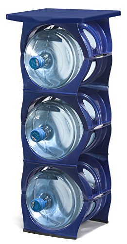 Stackable Water Bottle Storage Rack Best Water Jugs 5 Gallon Organizer. Jug Holder for Kitchen