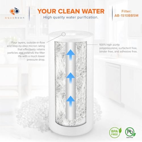 5 Micron 10 x 4.5 Carbon Block Chlorine Reduction