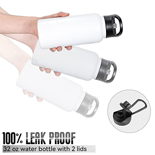 32 oz Insulated Water Bottle Bulk 4 Pack (4 Count)